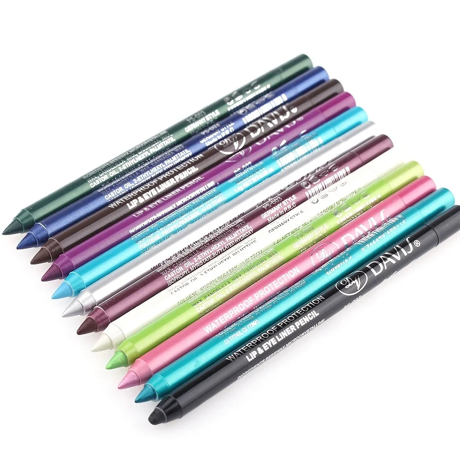 SilkGlow - Stylo Ombre à Paupières et Eyeliner Waterproof, Brillance Intense et Couleurs Vibrantes