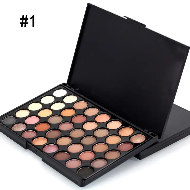 GlamShine - Palette de Fards à Paupières Pailletés, 40-78 Couleurs, Waterproof et Longue Tenue