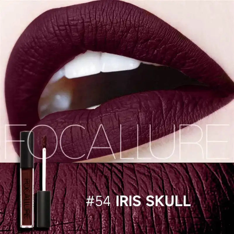 FOCALLURE - Rouge à Lèvres Liquide Waterproof Mat Teintes Nude et Velours Rouge