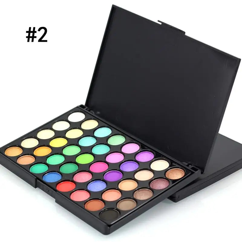 GlamShine - Palette de Fards à Paupières Pailletés, 40-78 Couleurs, Waterproof et Longue Tenue