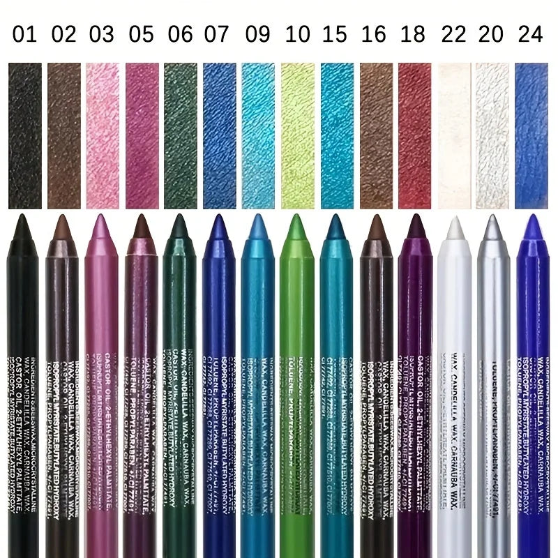 SilkGlow - Stylo Ombre à Paupières et Eyeliner Waterproof, Brillance Intense et Couleurs Vibrantes